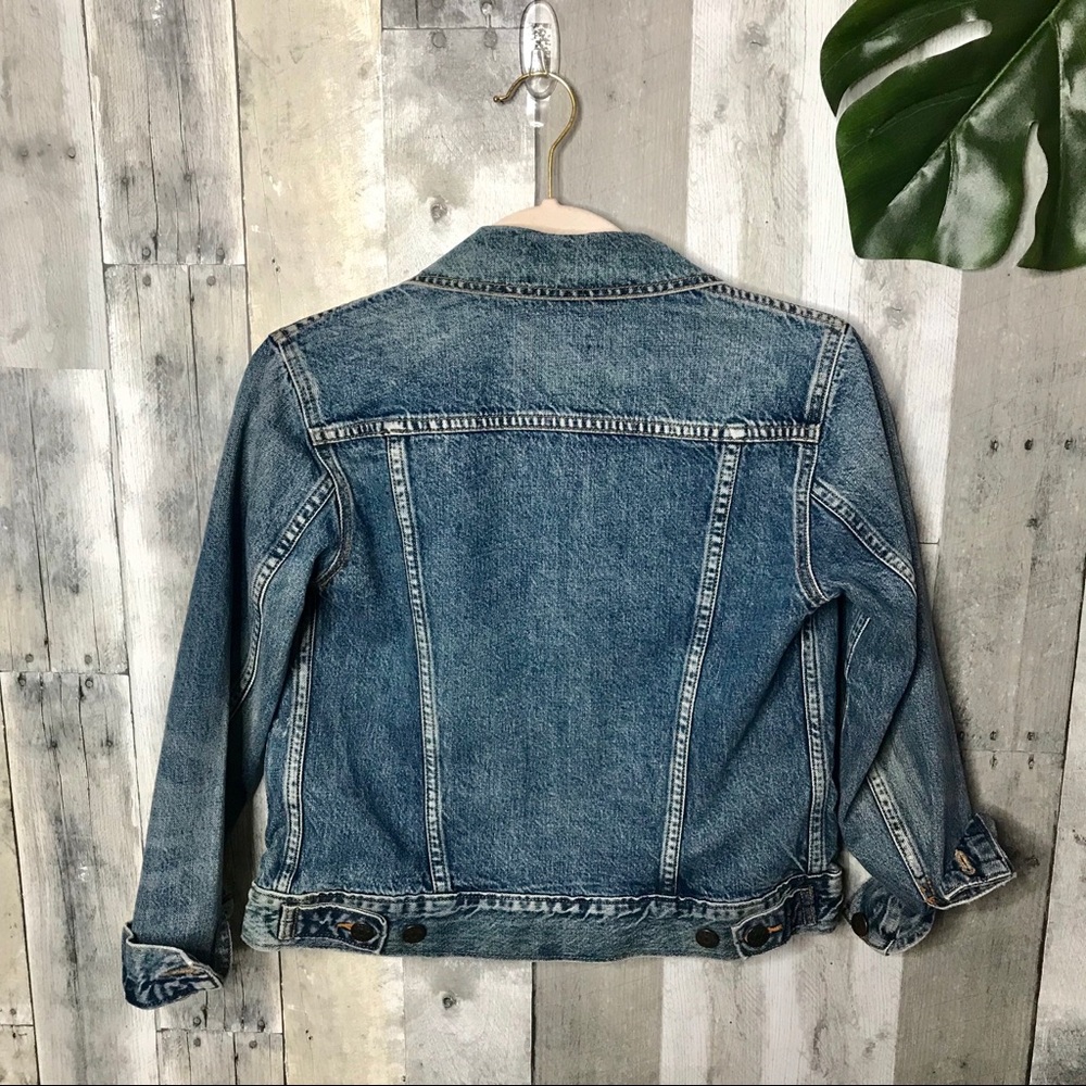 J Crew Indigo Denim Jacket XXS - Picture 7 of 8
